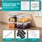 Sorbus Large Food Storage Containers - Pack of 4 with Air Tight, Four-Way Snap Lids